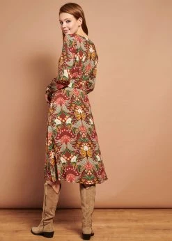 Smashed Lemon Butterfly Experience 70's A-Line Dress Multi -Smashed Lemons shop smashed lemon 21616 butterfly experience dress 4 1024x1024