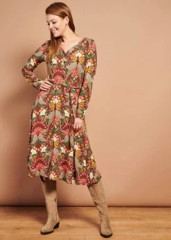 Smashed Lemon Butterfly Experience 70's A-Line Dress Multi -Smashed Lemons shop smashed lemon 21616 butterfly experience dress 6 1024x1024