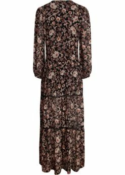 Smashed Lemon Bohemian Love 70's Maxi Dress Black Brown -Smashed Lemons shop smashed lemon 21751 bohemian love maxi dress 1 1024x1024