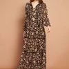 Smashed Lemon Bohemian Love 70's Maxi Dress Black Brown -Smashed Lemons shop smashed lemon 21751 bohemian love maxi dress 3 1024x1024