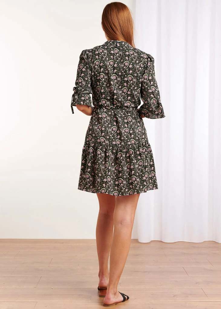 Smashed Lemon Storybook 70's Dress Black 7 Smashed Lemon Storybook 70's Dress Black - Image 5