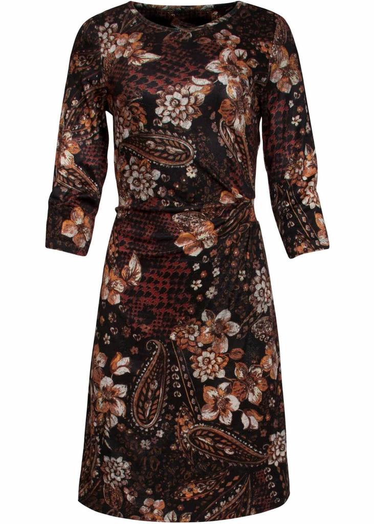 Smashed Lemon Rustic Floral 60's Pencil Dress Multi 3 Smashed Lemon Rustic Floral 60's Pencil Dress Multi