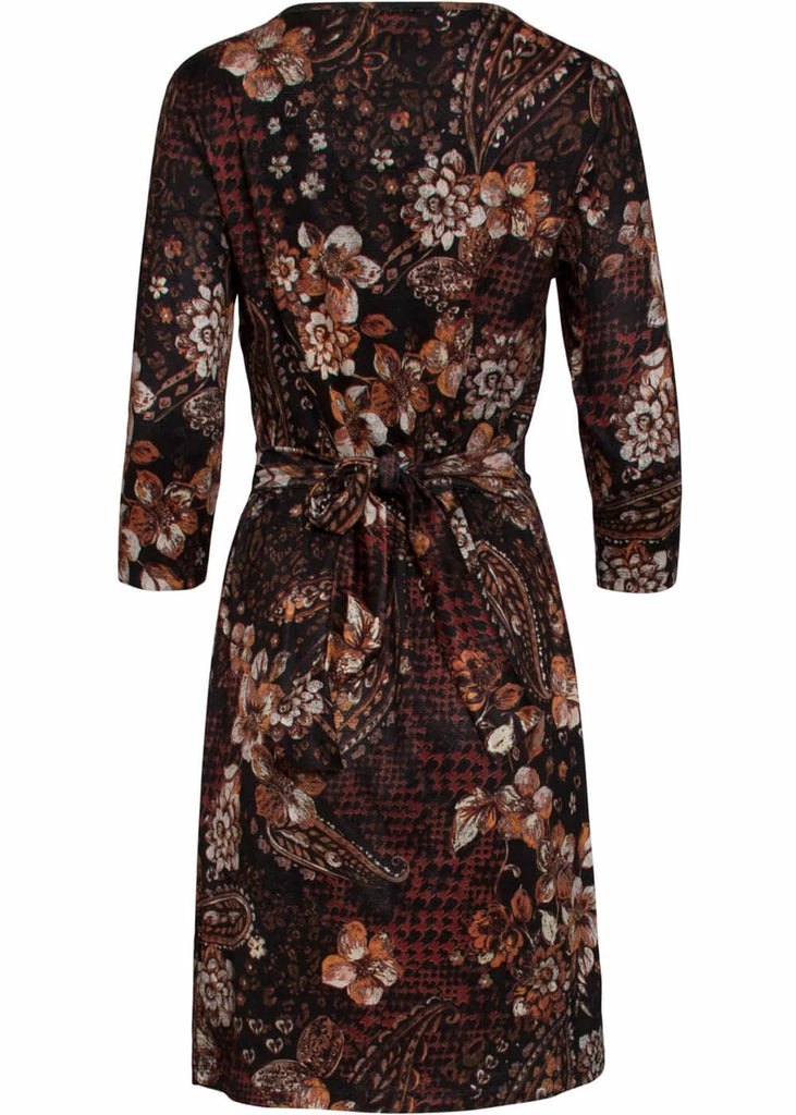 Smashed Lemon Rustic Floral 60's Pencil Dress Multi 5 Smashed Lemon Rustic Floral 60's Pencil Dress Multi - Image 3