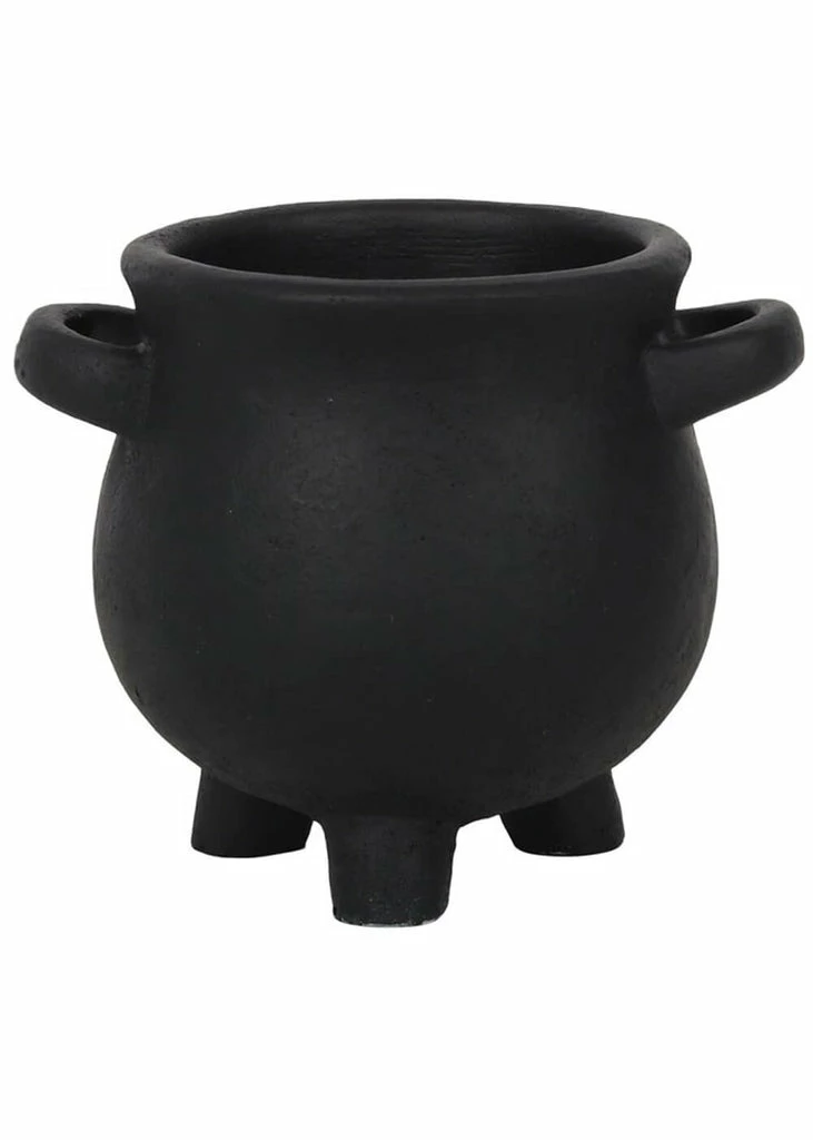 Succubus Herbs For Spells Cauldron Planter Large Black - Image 3