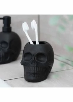 Succubus Home Skull Toothbrush Holder Black
