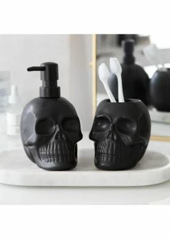 Succubus Home Skull Toothbrush Holder Black 10 Succubus Home Skull Toothbrush Holder Black -Smashed Lemons shop succubus home MT44922 skull toothbrush holder blk 3 1024x1024