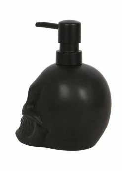 Succubus Home Skull Soap Dispenser Black -Smashed Lemons shop succubus home MT45022 skull soap dispencer blk 2 1024x1024