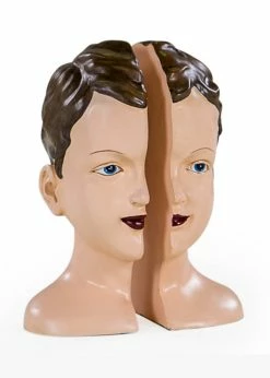 Succubus Home Split Deco Head Set Bookends Antique