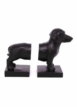 Temerity Jones Sausage Dog Set Bookends Black