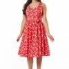Timeless Rina Birds 50's Swing Dress Red 2 Timeless Rina Birds 50's Swing Dress Red -Smashed Lemons shop timeless RGD5588 rina dress red 1 1024x1024