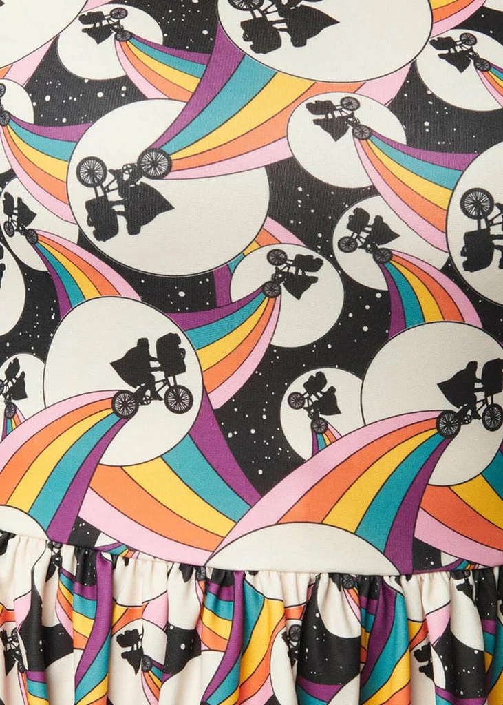 Unique Vintage X E.T. Tessa Rainbow Flare Dress Multi - Image 2