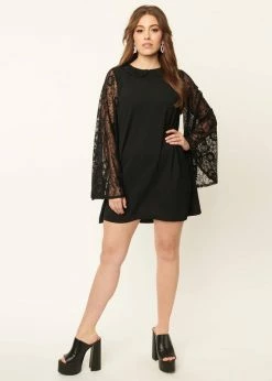 Unique Vintage Smak Parlour Heather Lace 60's Mini Dress Black -Smashed Lemons shop unique vintage SP241WD0C sp heather lace mini dress blk 5 17ccc951 807a 4f9e 84ee df996506501b 1024x1024