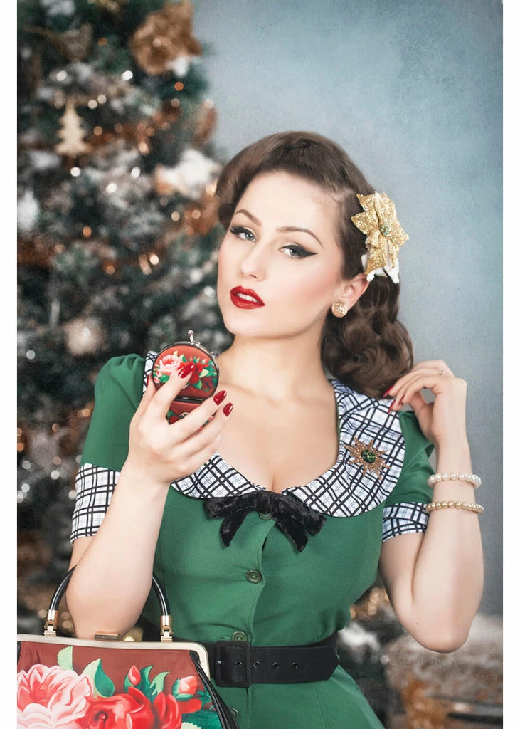 Woody Ellen Paris 50's Compact Mirror 5 Woody Ellen Paris 50's Compact Mirror - Image 3